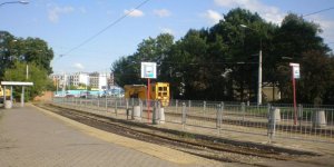 Przystanek tramwajowy przy Cmentarzu Wolskim