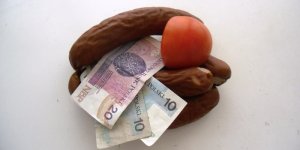 Kiełbasa, ćwierć pomidora i 40 zł.