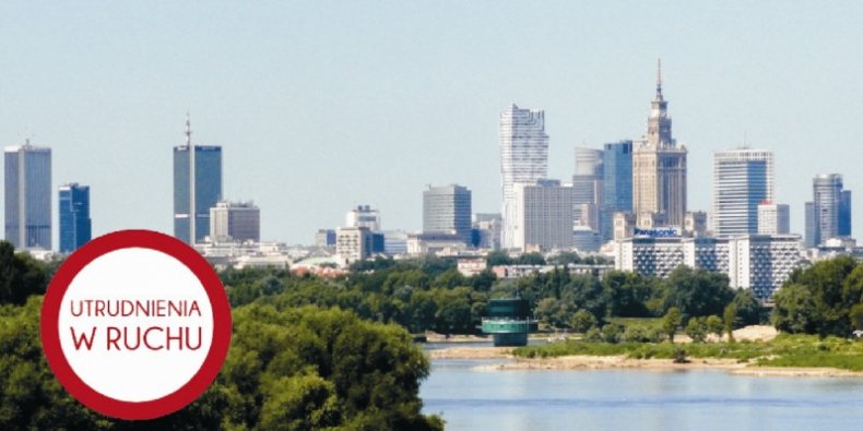 Warszawa - utrudnienia w ruchu