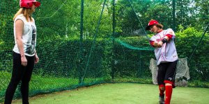 Baseball w Warszawie - trening w klatce