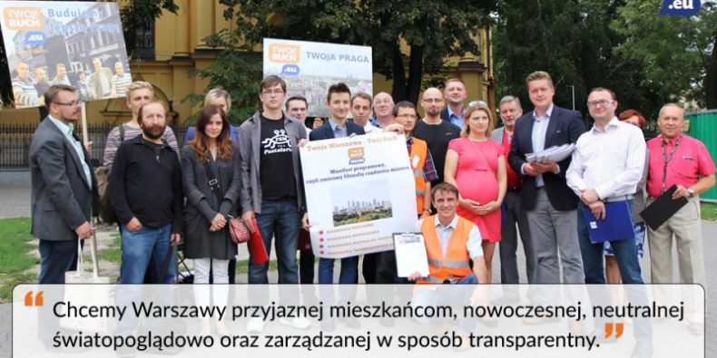 Ogłoszenie manifestu programowego - wój Ruch z Warszawy