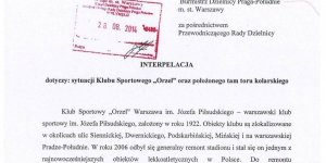 Interpelacja Katarzyny Bernadetty Olszewskiej w sprawie KS Orzeł