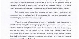 Interpelacja Katarzyny Bernadetty Olszewskiej w sprawie KS Orzeł