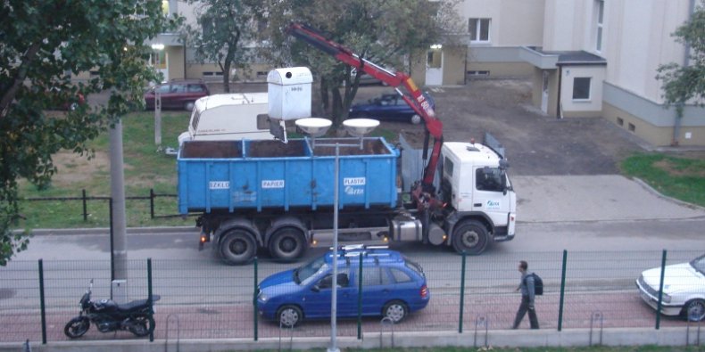 Sortowanie śmieci - wywóz