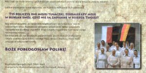 Część ogłoszenia sióstr zakonnych z Niemiec