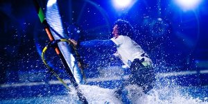 Drugi dzień Halowego Pucharu Świata w Windsurfingu na Stadionie Narodowym w Warszawie na Stadionie Narodowym w Warszawie