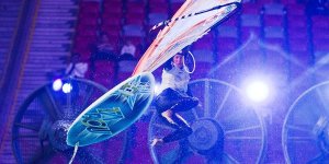 Drugi dzień Halowego Pucharu Świata w Windsurfingu na Stadionie Narodowym w Warszawie na Stadionie Narodowym w Warszawie