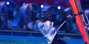 Drugi dzień Halowego Pucharu Świata w Windsurfingu na Stadionie Narodowym w Warszawie na Stadionie Narodowym w Warszawie
