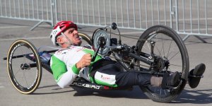 Maraton Handbike 2014 wokół Stadionu Narodowego.