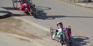 Maraton Handbike 2014 wokół Stadionu Narodowego.
