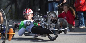 Maraton Handbike 2014 wokół Stadionu Narodowego.