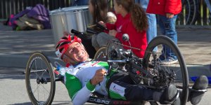 Maraton Handbike 2014 wokół Stadionu Narodowego.