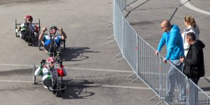Maraton Handbike 2014 wokół Stadionu Narodowego.