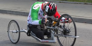 Maraton Handbike 2014 wokół Stadionu Narodowego.