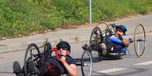 Maraton Handbike 2014 wokół Stadionu Narodowego.