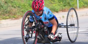 Maraton Handbike 2014 wokół Stadionu Narodowego.
