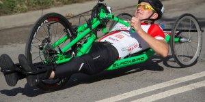 Maraton Handbike 2014 wokół Stadionu Narodowego.
