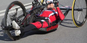 Maraton Handbike 2014 wokół Stadionu Narodowego.