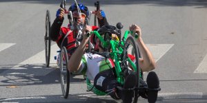 Maraton Handbike 2014 wokół Stadionu Narodowego.