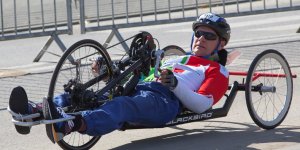 Maraton Handbike 2014 wokół Stadionu Narodowego.