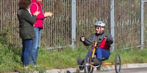 Maraton Handbike 2014 wokół Stadionu Narodowego.