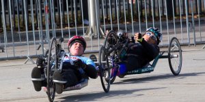 Maraton Handbike 2014 wokół Stadionu Narodowego.