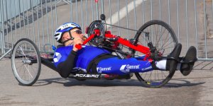 Maraton Handbike 2014 wokół Stadionu Narodowego.