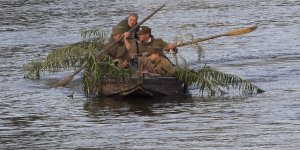 Przeprawa na pomoc Powstańczej Warszawie - rekonstrukcja we wrześniu 2014 r.