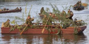 Przeprawa na pomoc Powstańczej Warszawie - rekonstrukcja we wrześniu 2014 r.