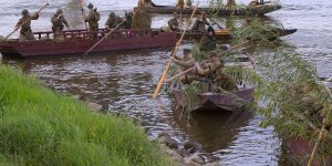 Przeprawa na pomoc Powstańczej Warszawie - rekonstrukcja we wrześniu 2014 r.