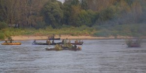 Przeprawa na pomoc Powstańczej Warszawie - rekonstrukcja we wrześniu 2014 r.