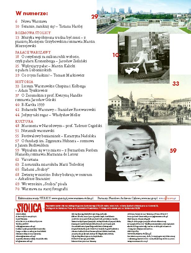 Stolica - spis treści
