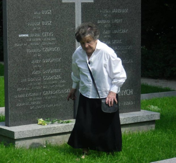Wanda Traczyk-Stawska na Cmentarzu Powstańcó Warszawy