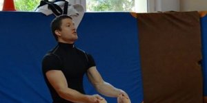 Krzysztof Wiłkomirski w trakcie treningu rodzinnego