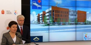 Szpital Południowy - władza miasta przy wizualizacji