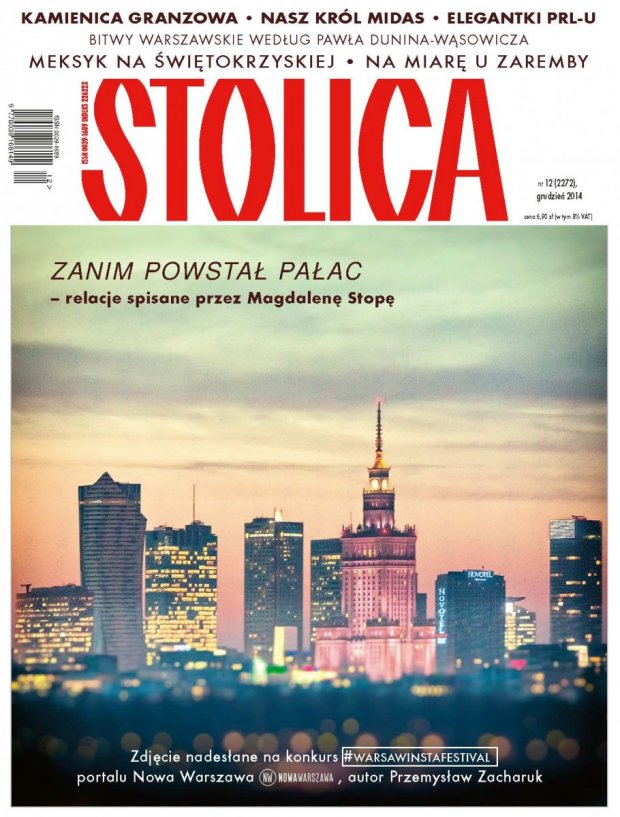 Miesięcznik Stolica - okładka grudniowa 2014 r.