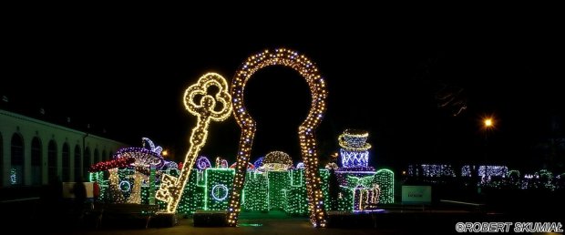 Pałac Wilanów nocą