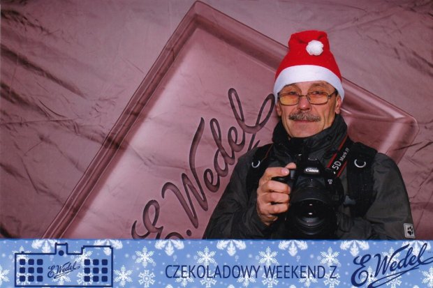 Pamiątkowe zdjęcie z Wedla - nasz fotoreporter - Andrzej Seta