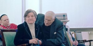 Pani Wanda Traczyk-Stawska i prof. Witold Kieżun - Bohaterowie Powstania Warszawskiego i japońskiego filmu