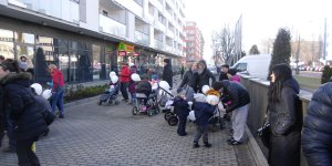 Mieszkańcy osiedla Dobra Wola