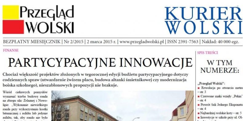 Nowe wydanie - Przegląd Wolski z Kurierem Wolskim