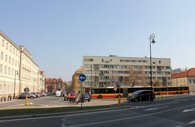 widok w stronę Krakowskiego Przedmieścia