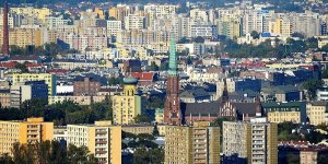 Targówek i Praga-Północ widziane z Pałacu Kultury i Nauki