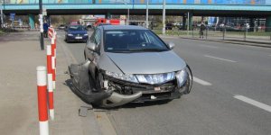 Wypadek na Wolskiej przy Trasie Toruńskiej