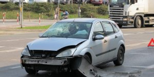 Wypadek na Wolskiej przy Trasie Toruńskiej