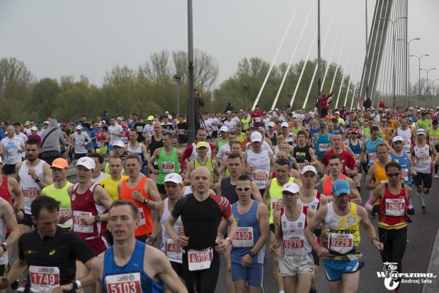 Start warszawskiego maratonu 