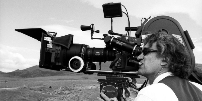Wim Wenders przy pracy w 2004 r.