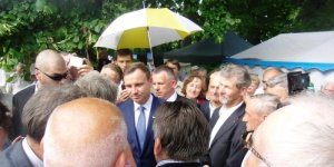 Prezydent elekt Andrzej Duda wśród rolników w Al. Ujazdowskich w Warszawie