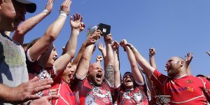 Skra Warszawa mistrzowie 1 ligi rugby
