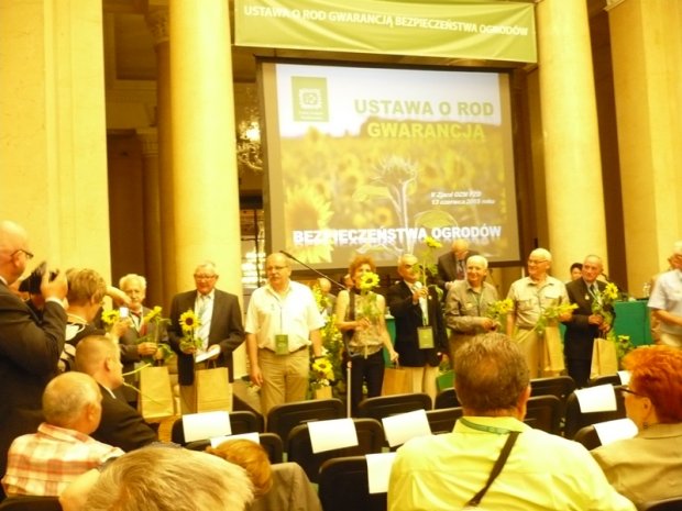 Zjazd Delegatów Okręgu Mazowieckiego  Polskiego Związku Działkowców w Warszawie. 2015 r.